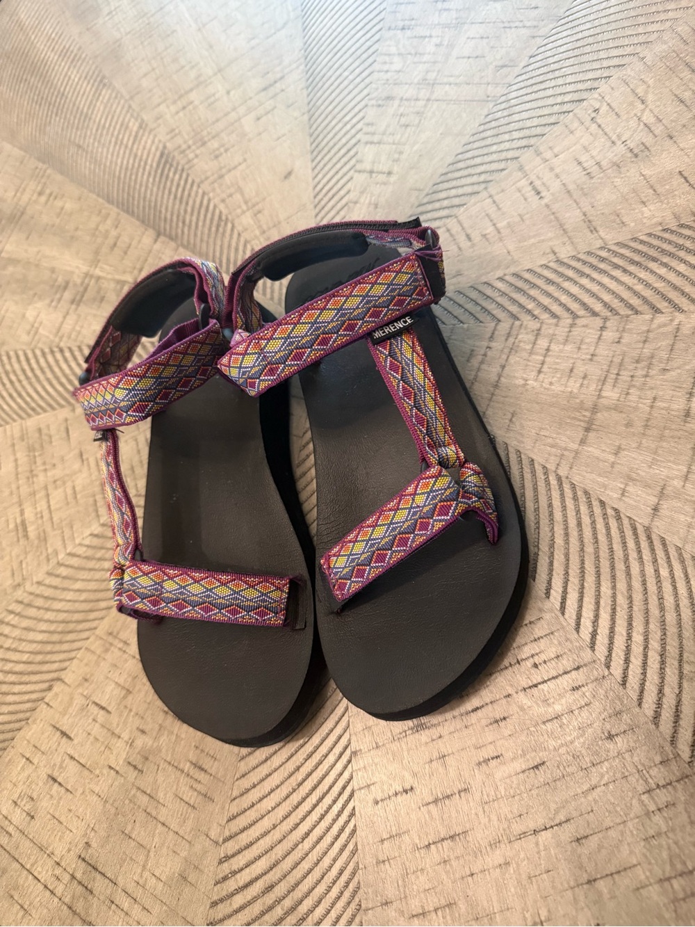 Women’s Purple Patterned Sport Sandals/ Water Shoes
